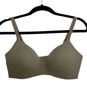 Knix Wingwoman Bra 2 36A Taupe Khaki Brown Wireless Comfy Everyday